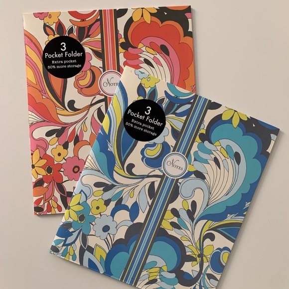 carolina pad Other - 2 pk Carolina pad tri-fold 3 pocket folder